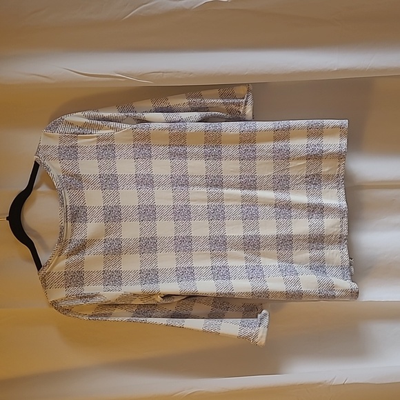 J jill top, size med, cream & navy. - Picture 4 of 7